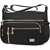 NPBAG Crossbody Bag for Women, Shoulder Purse Handbag Messenger Bag, Trendy Pocketbooks, Waterproof and Multi-Pockets
