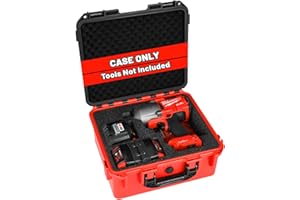 Case Storage for Milwaukee M18 Impact and Torque Wrench - Waterproof Hard Tool Bo, Power Tool Combo Kit Bag for Milwaukee 2/1