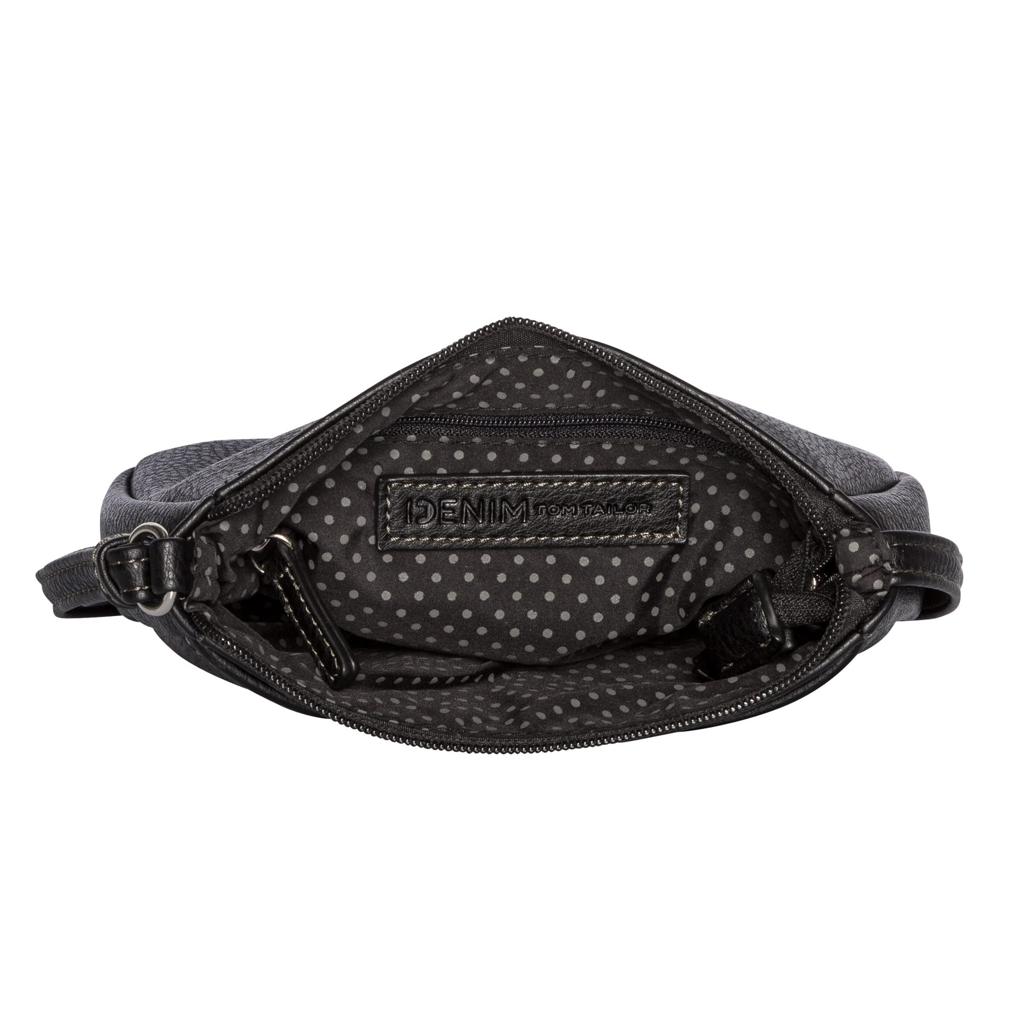 TOM TAILOR Denim Cilia Damen Umhängetasche Crossbody Bag Klein Schwarz