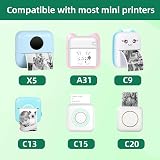 YSDMY 16 Roll Thermal Paper 57x25mm Mini Printer Sticker Paper view 3