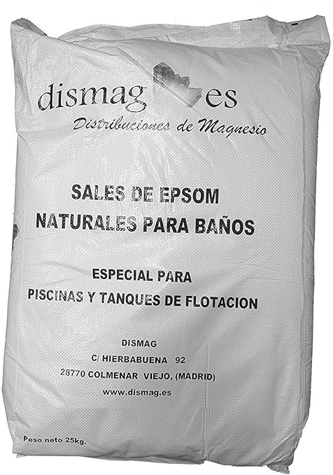 sal de epsom 25 kg fuente concentrada de magnesio sales 100 naturales bano y cuidado personal 25kg