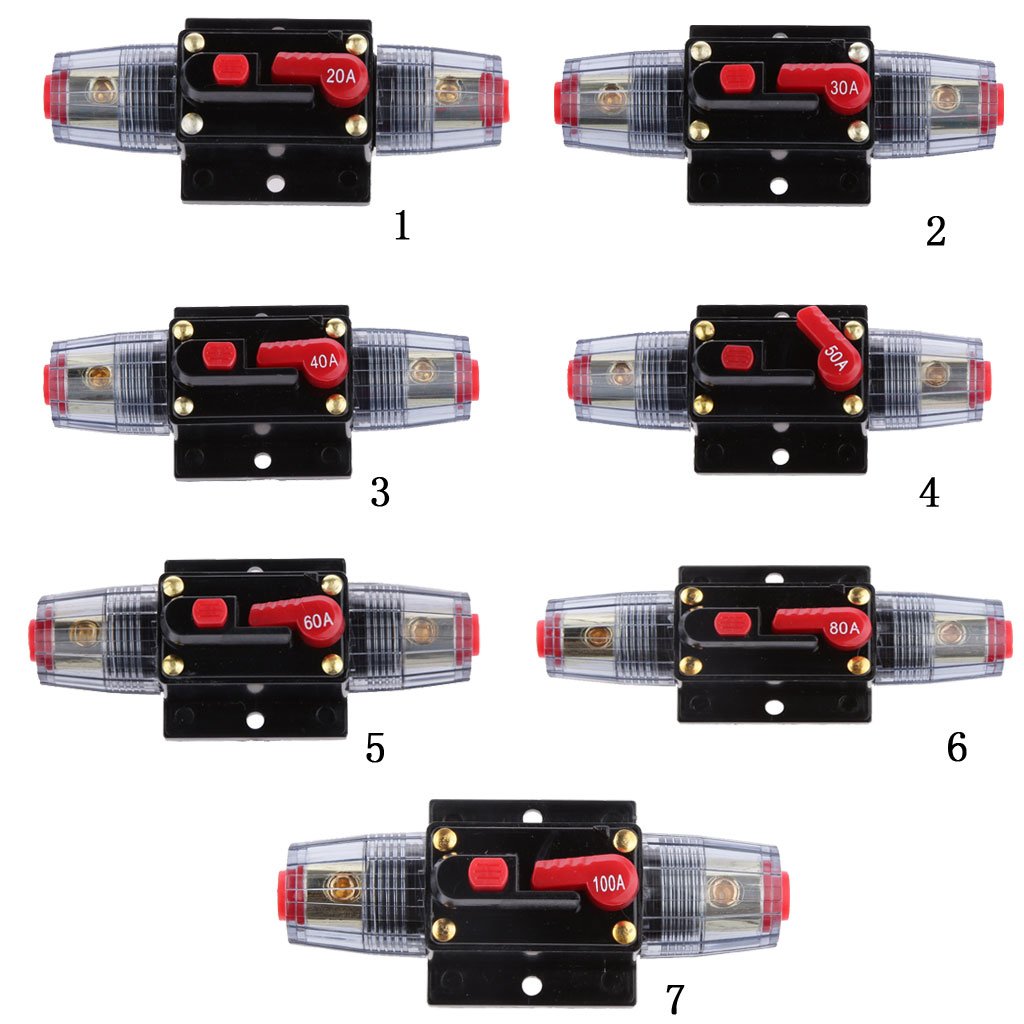 Interruttore Automatico Con Fusibile Di Ripristino Per Auto E Barche - DC 12V-24V - Protezione Impianto Audio - Foto 6