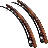 Camila Paris CP2250/2 French Hair Barrettes Clips for Women, Handmade, Girls Side Slide-in Barrette Clip, Hair Accessories for Women. Strong Hold No Slip Grip Fashion Durable Styling, Made in France