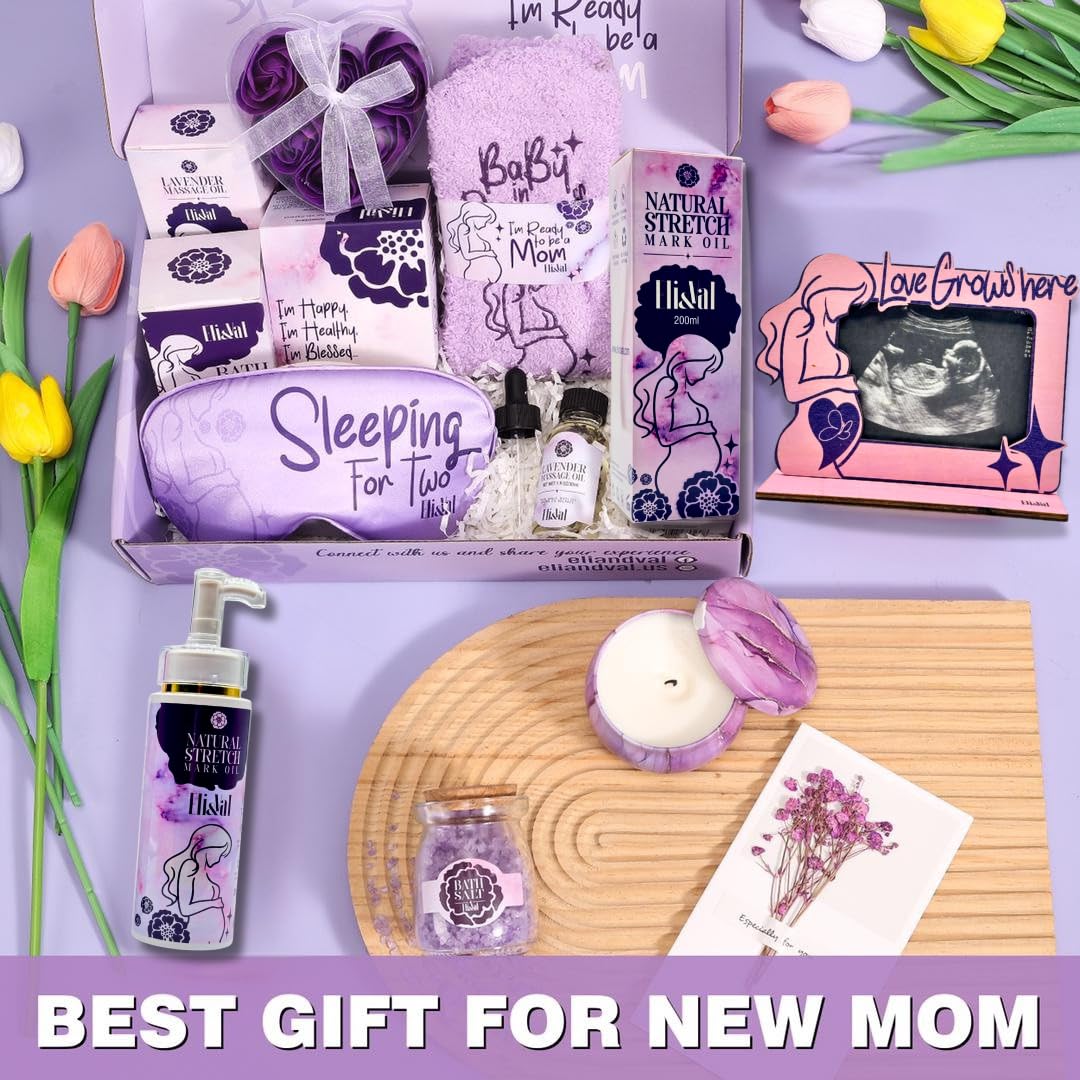 New Mom Pregnancy Care Package Basket |Pregnant Mom Gifts| Self-Care Kit for Expecting Moms | Postpartum Care Package for New Moms After baby | First Trimester Pregnancy Essentials.