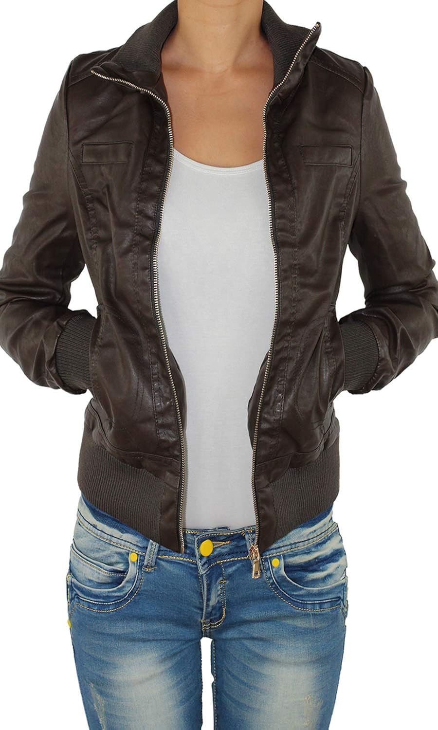Women's Leather Jacket Faux Leather Jacket Leather Jacket Women's