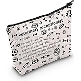 POFULL Veterinary Gift Vet Receptionist Definition Cosmetic Bag Vet Clinic Gift (veterinary receptionist Cosmetic Bag)