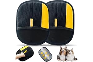 Comasua Electrostatic Pet Hair Remover Glove,Magic Brush Pet Hair,Sniffy Universe Dog Brush,Pet Hair Removal Gloves for Pet Hair,Reusable Cat & Dog Hair Remover for Carpet, Curtain(2pcs)