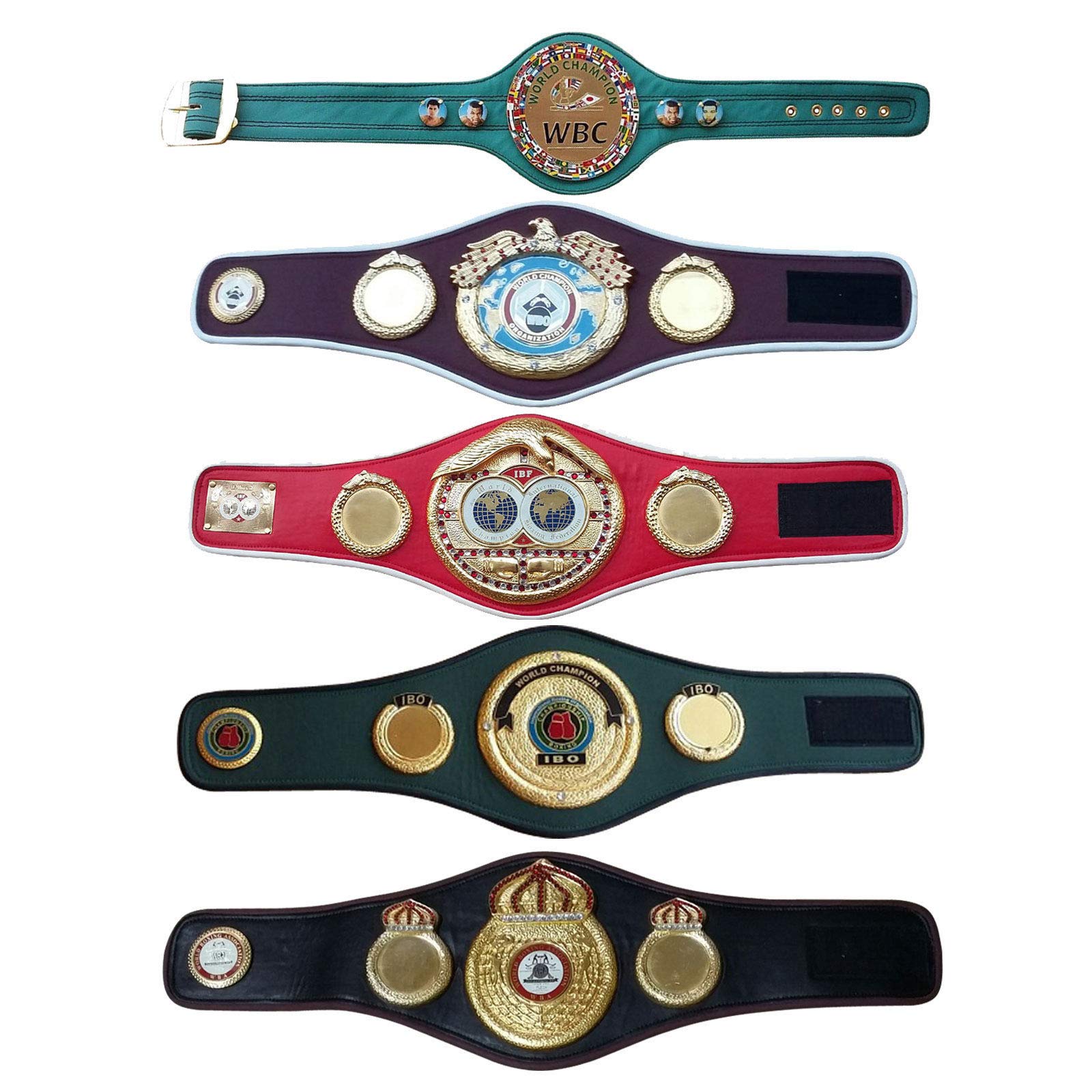 WBC WBO WBA IBF IBO Championship Boxing Belt Replica Mini 5 Belts Set