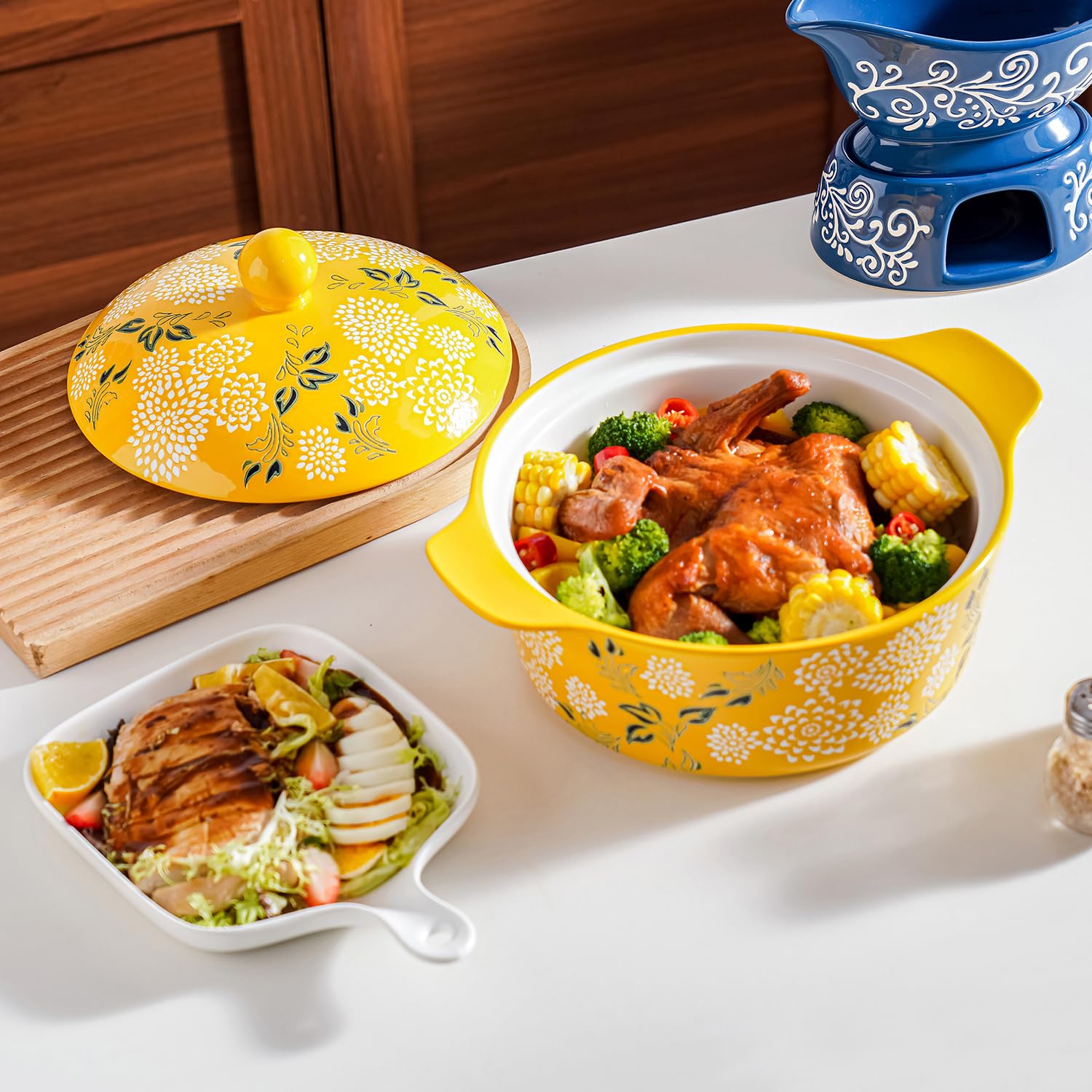 Wisenvoy Casserole Dish With Lid - Ceramic Baking Dishes For Oven