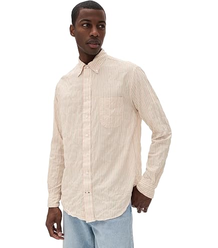 Gitman Vintage Men's Classic Cotton Flannel Shirt, Olive, XS : Clothing, Shoes & Jewelry