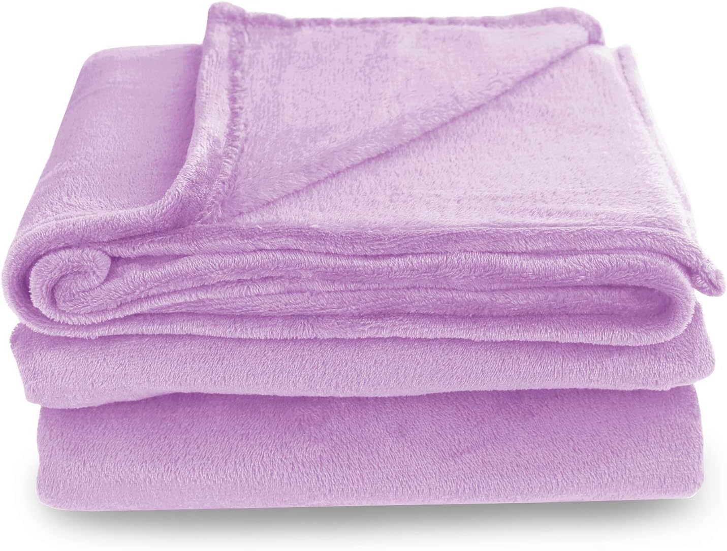 DecoKing Deluxe Microfibre Fleece Super Soft Touch Snug Blanket/Sofa Bed Throw Lilac Light Viola 150x200 cm Mic - Image 3