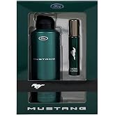 Mustang Green 2 Piece Mens EDT &amp; Deodorant Body Spray Set