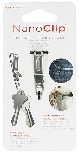 KeySmart Nano Clip Pocket Clip Key Ring Holder Secure Your Key