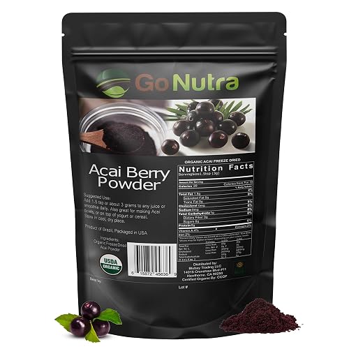 Go Nutra Acai Powder Organic Acai Freeze Dried Pure Acai Berry Powder ...