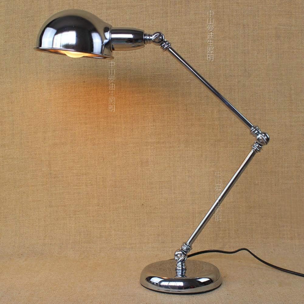 Pointhx Swing Arm LED Metal Desk Lights Edison E27 Adjustable Architect Table Lamp Flexible Folded Desktop Lighting Fixture for Drawing Tasking Working Study Reading