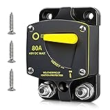 RED WOLF BS6080 80A Amp Circuit Breaker W/Manual