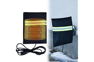 MOFUIRY Heated Outdoor Faucet Covers for Winter, Heavy Duty Water Spigot Socks with 6.2ft Cable Energy Saving Hose Bib Insulation Wrap Reusable for Extremely Winter Outside Spigot Freeze Protection, 8.8"×6.7"