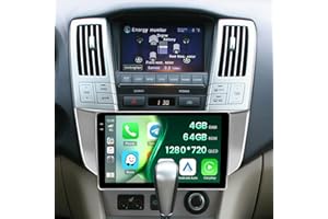 4+64G Android 15 Radio for Lexus RX300 RX330 RX350 RX400H 2004-2009, 9 inch 1280 * 720 Touchscreen Car Stereo with Wireless C