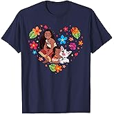 Disney Moana 2 Moana Simea and Pua Tropical Heart Sisters T-Shirt