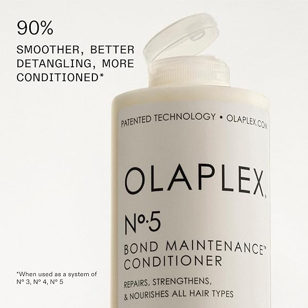 OLAPLEX NO. 5 BOND MAINTENANCE CONDITIONER, REPAIRS, STRENGTHENS, & NOURISHES ALL HAIR TYPES, LEAVING HAIR FEELING SOFT & ADDS SHINE, 8.5 FL OZ”