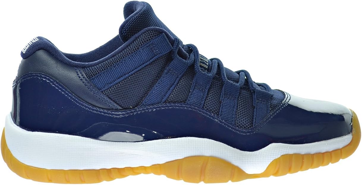 Amazon.com | Jordan Air 11 Retro Low BG Big Kid's Shoes Midnight Navy/White/Gum Light Brown 