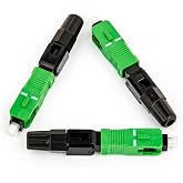 BAUDCOM FTTH Fiber Optic Connectors, Flip-type SC APC Optical Connector, Telecom Level Fast Cold Connector for CATV Network,10pcs