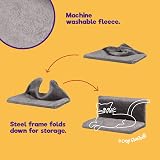 Petlicity Cat Radiator Bed Grey Warm and Cosy Pet Bed for Small Pets view 6