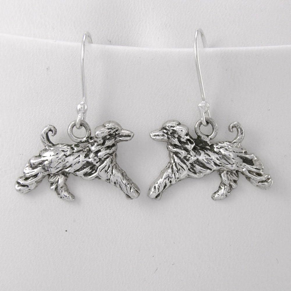 Fine Arf Earrings Afghan Hound
