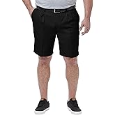 Haggar Men's Cool 18 Classic Fit Expandable Waist Short Reg. and Big & Tall Sizes