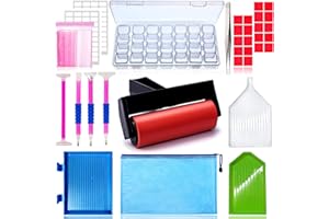 Hulameda 56ps- 5D Diamond Painting Accessories & Tools Kits for Kids or Adults to Make Diamond Painting Art