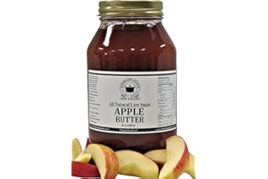 SCHERGER'S KETTLE - SHIPSHEWANA, IN Apple Butter, All Natural/Low Sugar, 36 oz