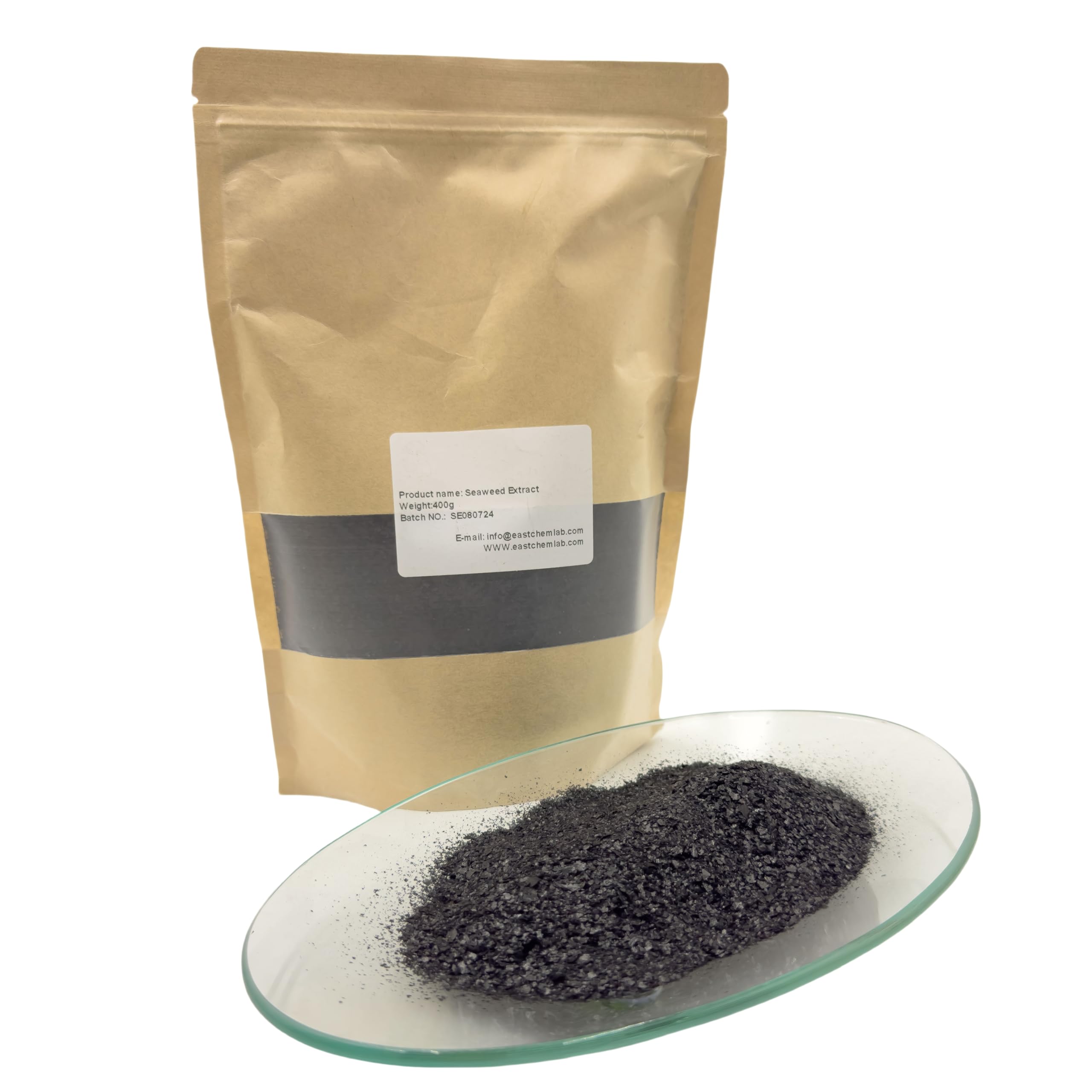 Eastchemlab® Seaweed extract, 100% water-soluble seaweed fertilizer, containing 25% alginic acid, used in household plants, gardens, agriculture(400g/14.10oz)