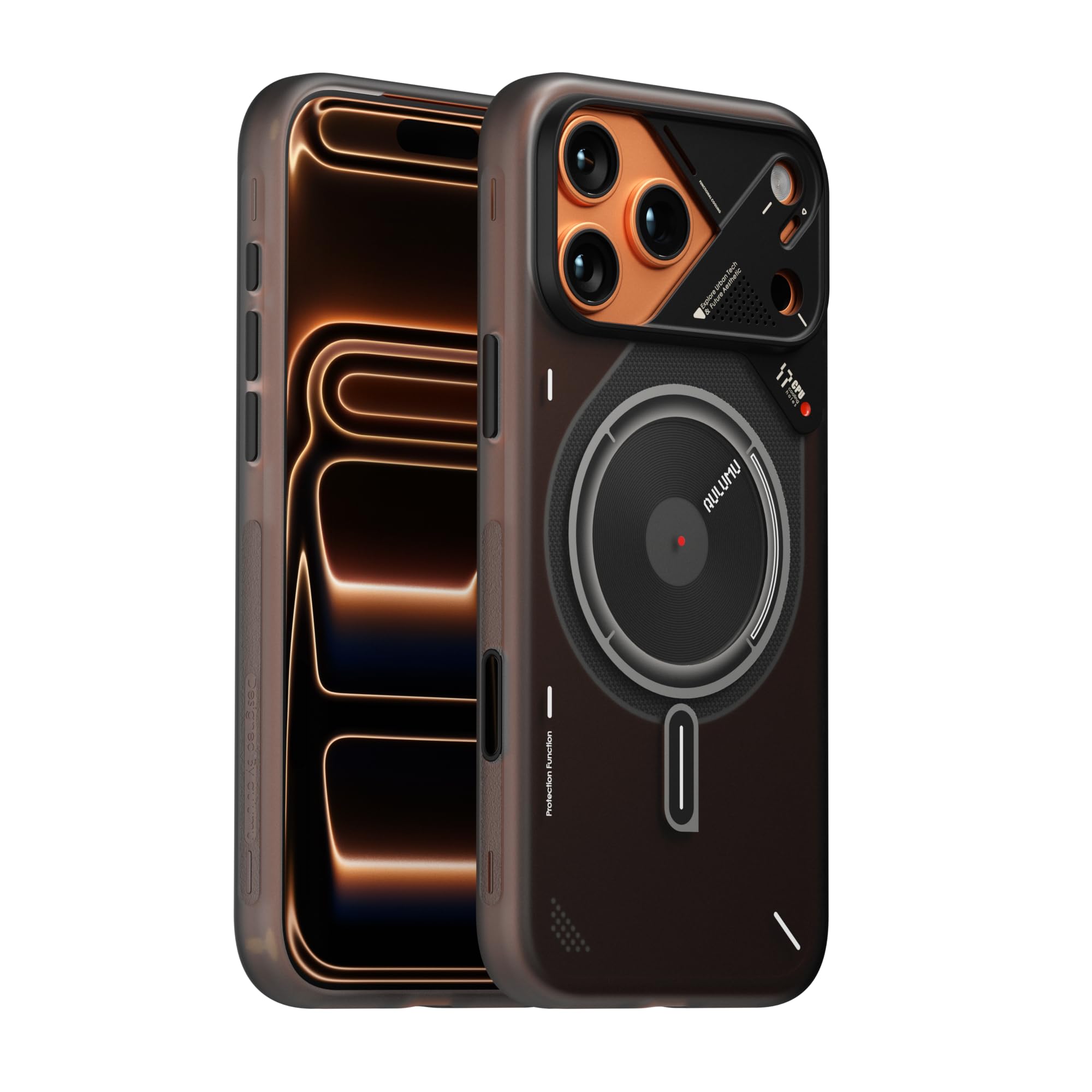 Photo 1 of Aulumu A17 iPhone 17 Pro Magnetic Thermal Case | CoolHyper | with Camera Control | IMD Technology | Compatible with Magsafe | Touch Translucent Gray