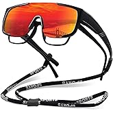 Fit Over Glasses Sunglasses for Men Polarized Sun Glasses Sports Wrap for Driving Cycling Running UV400 Protection