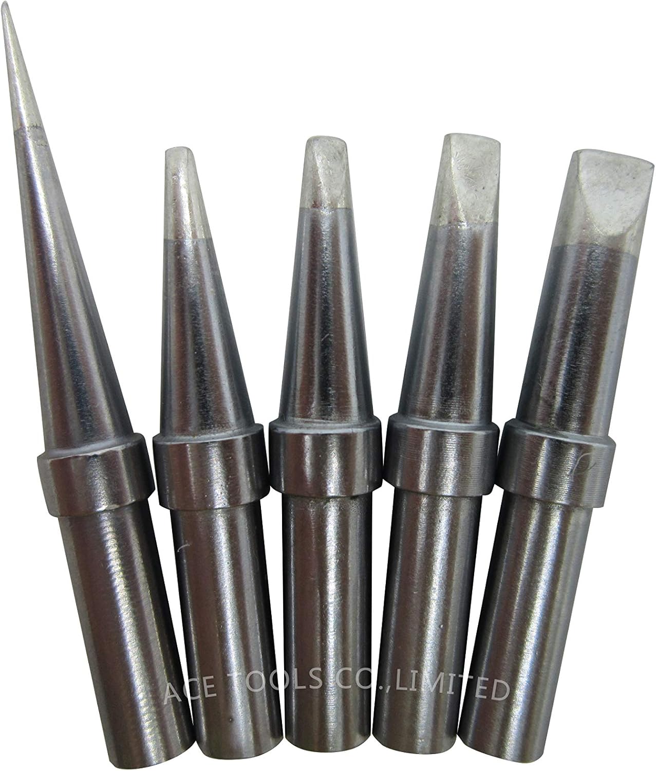 5 Pieces ET Series Soldering Tips ETS ETA ETB ETC ETD Replace for WE1010 WES51 WESD51 PES51 PES50 LR21 LR20 Solder Iron Handle Tip Welding Pencil Nozzle