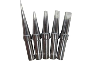 ACE TOOLS CO.,LIMITED 5 PCS Replacement Soldering Tips ETS ETA ETB ETC ETD for WE1010 WE1010NA WES51 WES50 WESD51 WESD50 PES51 PES50 LR21 LR20 Solder Iron Handle Tip Welding Bit