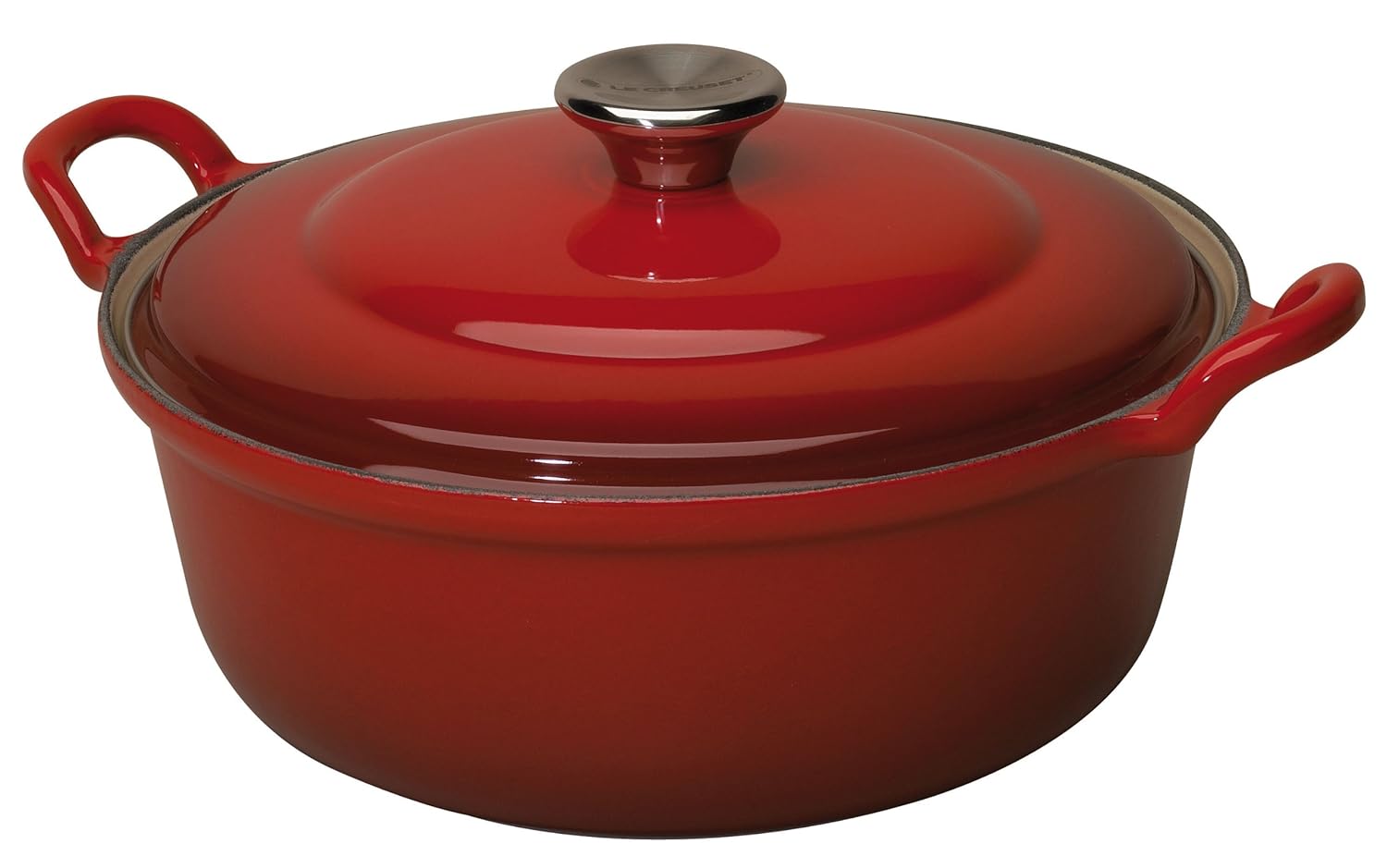 Le Creuset Stewpot-2.4L, 24cm Cacerola FAITOUT, Hierro Fundido, Cereza, 24 cm