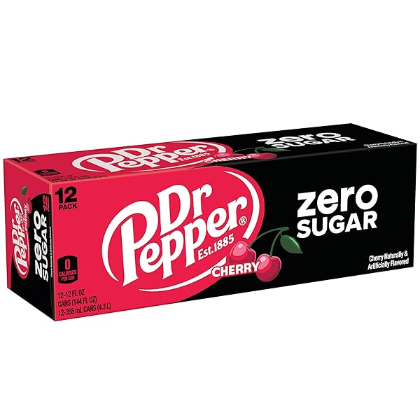 DR PEPPER ZERO SUGAR – CHERRY, 12 OZ, 12 PK