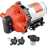 SEAFLO 55-Series 24V On-Demand Diaphragm Pump - 5.5 GPM, 60 PSI, Water Pump, Heavy Duty, Pressure Switch, Self Priming, Quiet