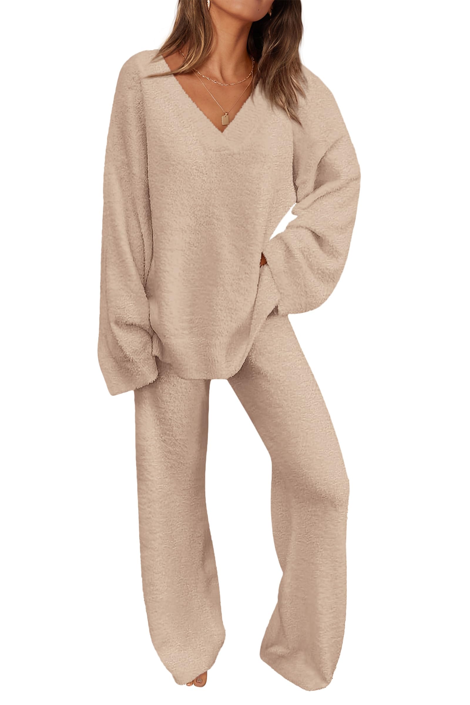 Photo 1 of ***MISSING PARTS***
PRETTYGARDEN Lounge Sets for Women Two Piece Sweaters Pajama Set Fall Fashion 2025 Loungewear Outfits Matching Winter Clothes (Khaki,Medium)