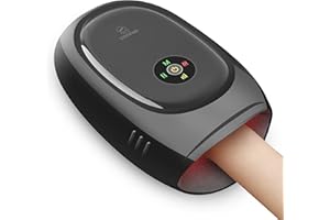 COMFIER Hand Massager with Heat and Compression，Hand Massage Machine with APP Control,Smart Wrist Finger Massager，3 Heat Leve