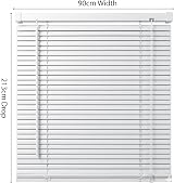 Funky Gadgets White PVC Venetian Blind 90x213 cm Easy Fit Twist Tilt view 4