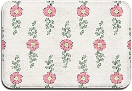 Amazon バスマットお風呂マット 速乾 マット 抗菌加工 風呂マット 防臭 足拭きマット 足ふきマット ダニ防止 バスマット 滑り止め 防カビ 浴室台所 吸水 ブラウン 浴室足ふきマット 滑り止め付き 速乾 吸水 丸洗いふわふわ 風呂 キッチン 40 60cm 浴室マット 縞模様 花