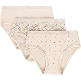 Feathers Floral Print Snug Tagless Cotton Underwear – Girls Underwear Briefs Super Soft Panties (3 Pack)