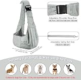 PETLOFT Puppy Sling Dog Sling Cat Sling Adjustable Carrier up to 4.99kg Light view 2