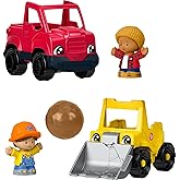 Fisher-Price Little People Toddler Toys, Work Around Town 5-Piece Vehicle & Figure Set for Pretend Play Kids Ages 1+ Years