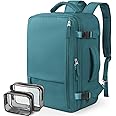 Travel Backpack for Women Men, Carry On Backpack Personal Item Bag, TSA 17 Inch Laptop Bag, Waterproof Backpack Flight Approved, Nurse Bag Casual Daypack for School, Business, College, Blue