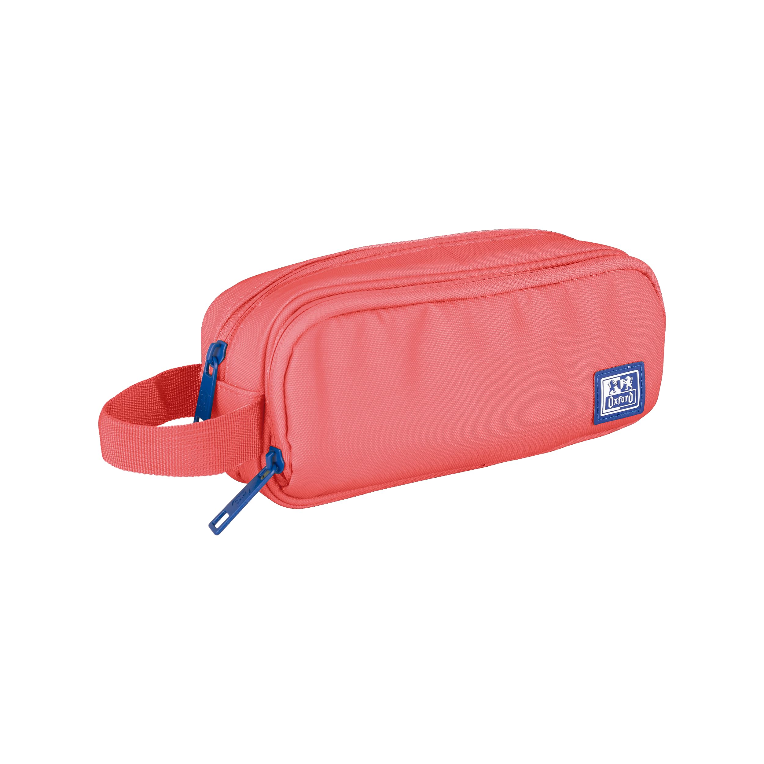 Oxford B-Smart School Pencil Case, 3 Compartments, Elastic Rubber, Recycled Material RPET, Watermelon