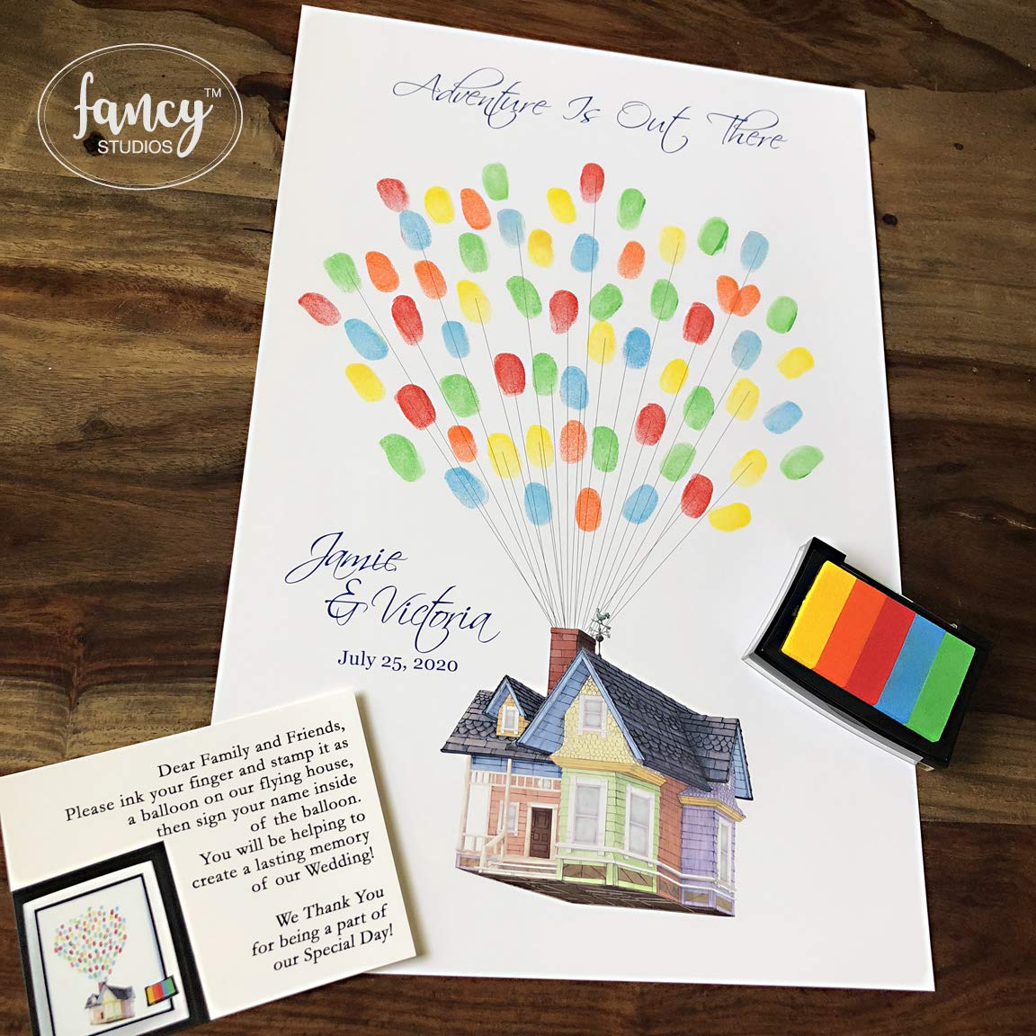 Thumbprint Wedding Guestbook Alternative House