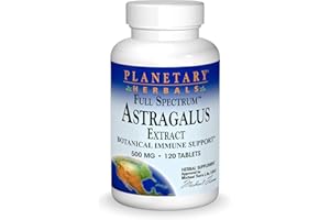 Planetary Herbals Full Spectrum Astragalus Extract, Botanical for Immune System Support*, 500 mg - 120 Tablets